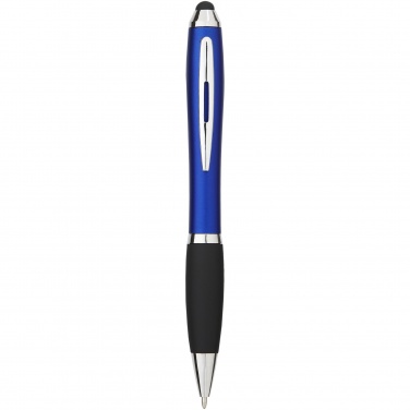 Logotrade Werbegeschenke das Foto: Nash Stylus Kugelschreiber farbig mit schwarzem Griff