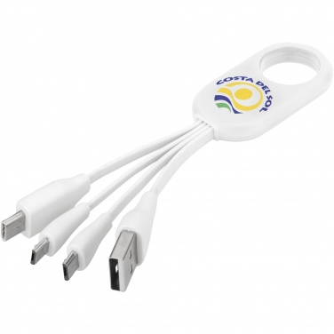 Logotrade Werbeartikel das Foto: Troup 4-in-1-Ladekabel mit Typ C Spitze