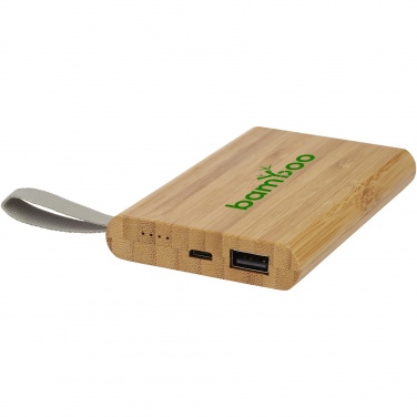 Logotrade werbemittel das Foto: Tulda 5000 mAh Powerbank aus Bambus