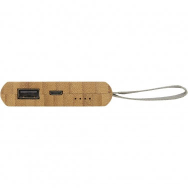 Logotrade Geschäftsgeschenke das Foto: Tulda 5000 mAh Powerbank aus Bambus
