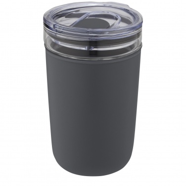 Logotrade Firmengeschenke das Foto: Bello 420 ml Glasbecher mit Außenwand aus recyceltem Kunststoff