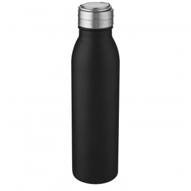 Logotrade Werbeartikel das Foto: Harper 700 ml Sportflasche aus Edelstahl mit Metallschlaufe