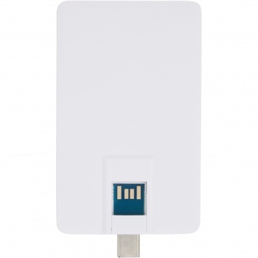 Logotrade Logogeschenke das Foto: Duo slim 64 GB USB-Stick mit Typ-C und USB-A 3.0