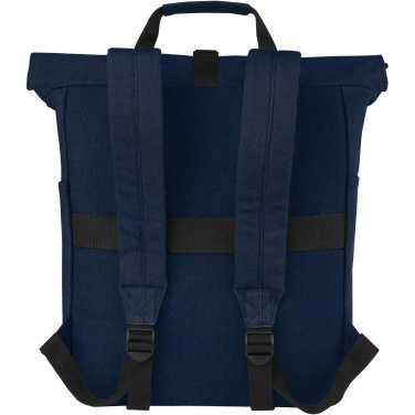 Logotrade werbemittel das Foto: Joey 15" GRS Rolltop Laptoprucksack aus recyceltem Canvas 15 L