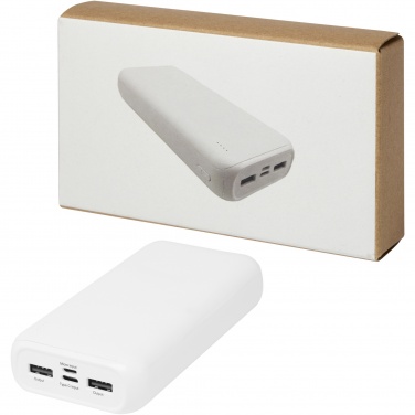 Logotrade Werbeartikel das Foto: Electro 20.000 mAh Powerbank aus recyceltem Kunststoff 