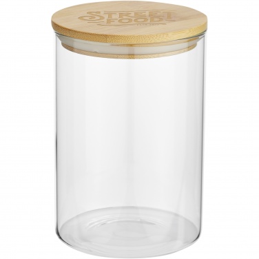 Logotrade Geschäftsgeschenke das Foto: Boley 550 ml Glasbehälter für Lebensmittel