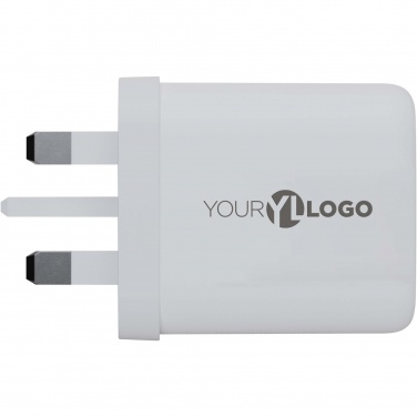 Logotrade Geschäftsgeschenke das Foto: Xtorm XEC067G GaN² Ultra 67 W Wandladegerät mit UK-Stecker