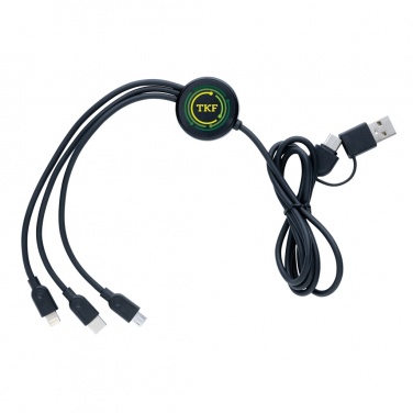 Logotrade Werbegeschenke das Foto: 6-in-1 Kabel aus RCS recyceltem TPE und recyceltem Plastik