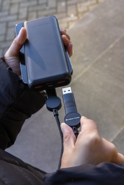 Logotrade Logogeschenke das Foto: Oakland RCS rKunststoff 1,2m 6-in-1 Fast-Charging 45W Kabel