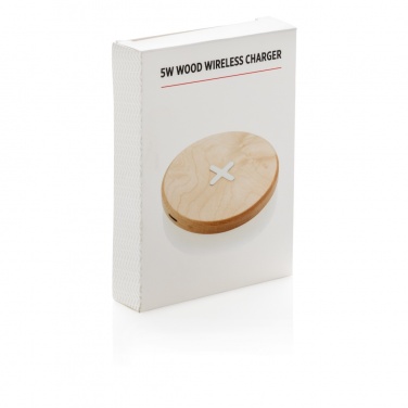 Logotrade Logogeschenke das Foto: 5W Wirless-Charger aus Holz