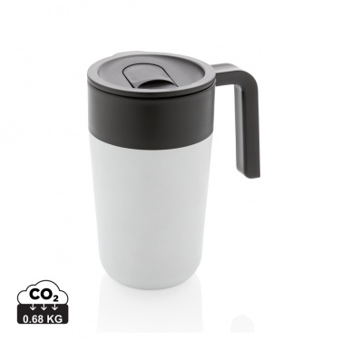 Logotrade Werbegeschenke das Foto: GRS recycelte PP und Stainless Steel Tasse mit Griff