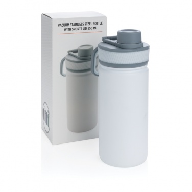 Logotrade Werbegeschenke das Foto: Sport Vakuum-Flasche aus Stainless Steel 550ml