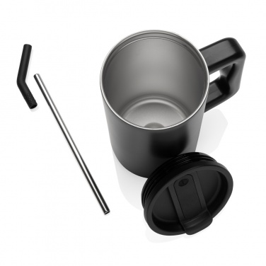 Logotrade Firmengeschenke das Foto: Cube Becher aus RCS recyceltem Stahl 800ml