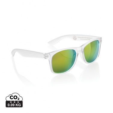 Logotrade Geschäftsgeschenke das Foto: Gleam Sonnenbrille aus RCS rec. PC mit verspiegelten Gläsern