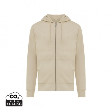 Logotrade Werbeartikel das Foto: Iqoniq Abisko Zip-Kapuzenpullover aus recycelter Baumwolle