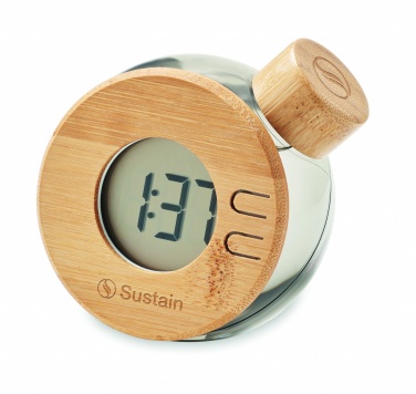 Logotrade Werbeartikel das Foto: Wasserbetriebene LCD-Uhr