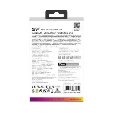 Logotrade Werbegeschenke das Foto: Festplatte Silicon Power Armor A30 2TB