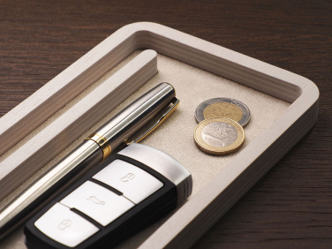 Logotrade Firmengeschenke das Foto: Schreibtisch-Organizer aus Holz 1818121