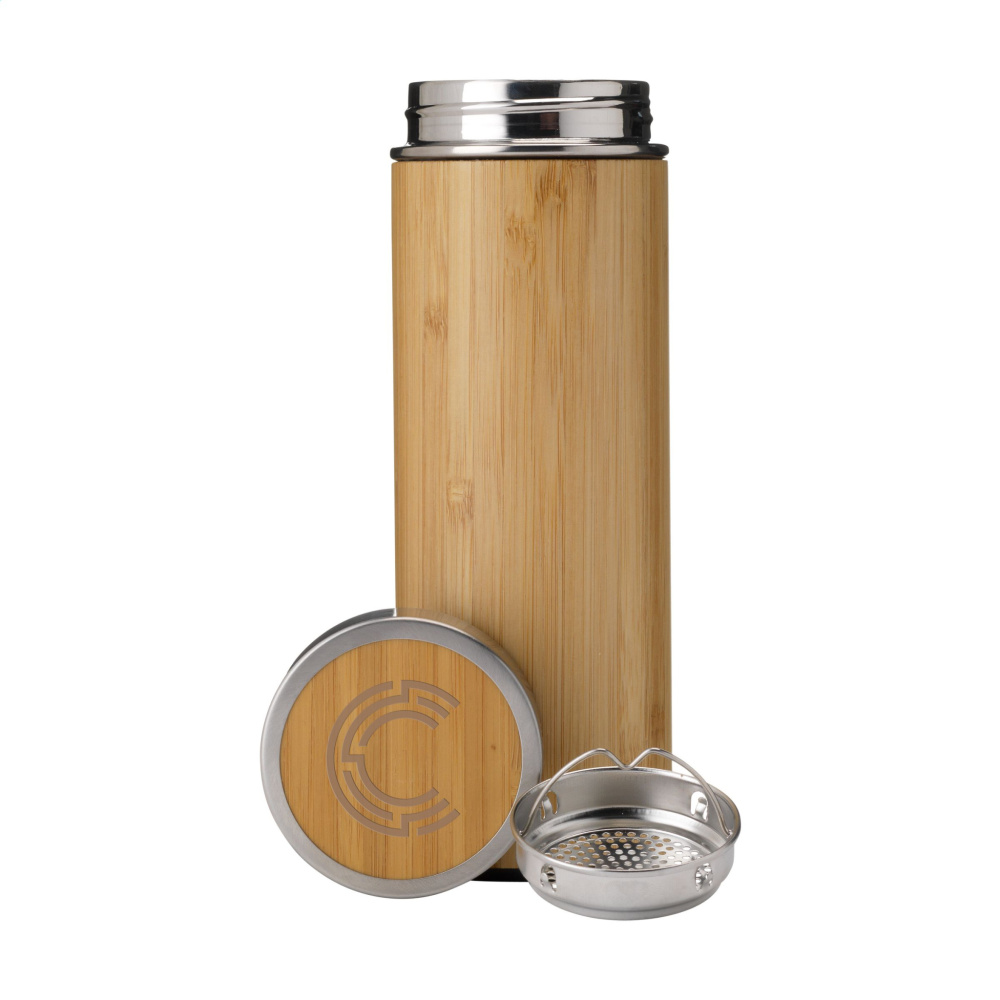 Logotrade werbemittel das Foto: Osaka 360 ml Bambus Thermoflasche/Thermobecher