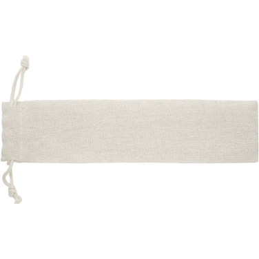 Logotrade werbemittel das Foto: Root 5-teiliges Besteckset aus Edelstahl und Buchenholz