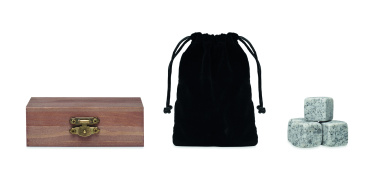 Logotrade Werbegeschenke das Foto: Stein-Eiswürfel-Set
