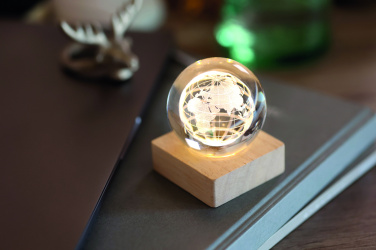 Logotrade werbemittel das Foto: LED-Glaskugel Globus