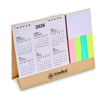 Logotrade Geschäftsgeschenke das Foto: Tischkalender mit Memoblock