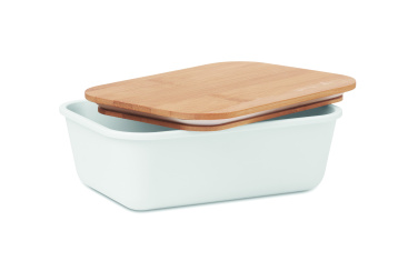 Logotrade Werbeartikel das Foto: Lunchbox mit Bambus-Deckel