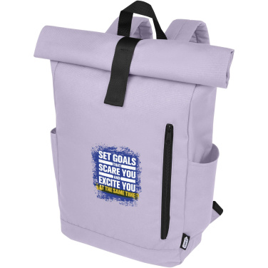 Logotrade Werbegeschenke das Foto: Byron 15,6" GRS RPET Roll-Top Rucksack 18 L