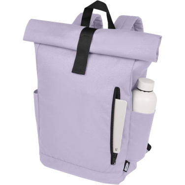 Logotrade Werbegeschenke das Foto: Byron 15,6" GRS RPET Roll-Top Rucksack 18 L
