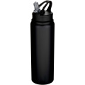 Fitz 800 ml RCS-zertifizierte, einwandige Trinkflasche aus recyceltem Edelstahl, Tiefschwarz