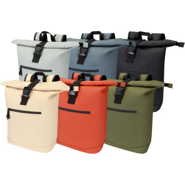 Logotrade Firmengeschenke das Foto: Resi Plus 15" GRS-recycelter Rolltop Rucksack 18 L