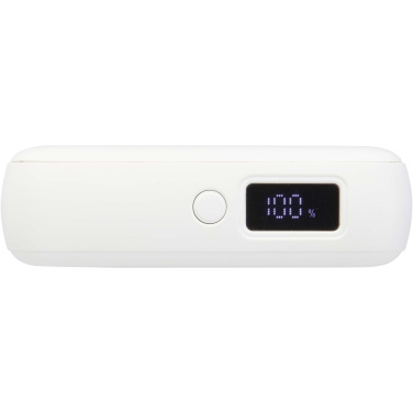 Logotrade Geschäftsgeschenke das Foto: Acrux 35 W 10.000 mAh Tablet Powerbank mit integriertem Typ-C-Kabel aus recyceltem Kunststoff