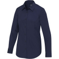 Carnelian Popeline Bluse, Marineblau