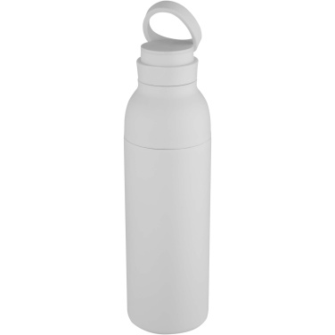 Logotrade Werbeartikel das Foto: Illuminate 650 ml RCS doppelwandige Isolierflasche aus recyceltem Edelstahl