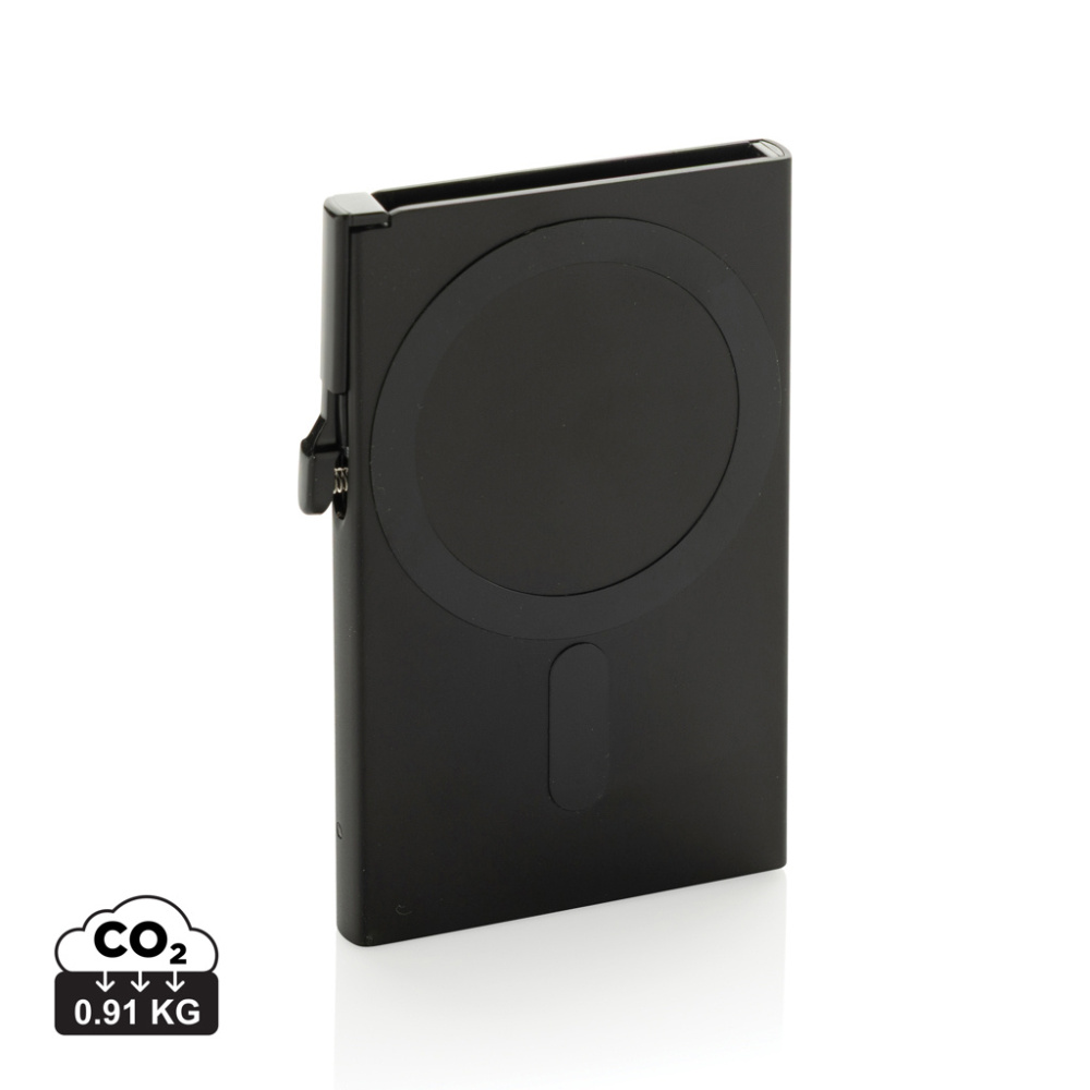 Logotrade Werbegeschenke das Foto: Magnetischer RFID-Kartenhalter aus Aluminium für Smartphones