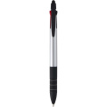 Trine 3-Farben RCS recycelter Kugelschreiber mit Stylus, Silber