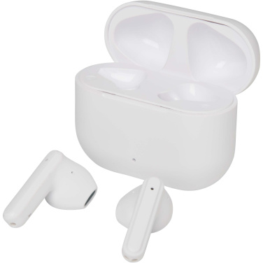 Logotrade Werbeartikel das Foto: Altais True Wireless Bluetooth® Headset aus recyceltem Kunststoff