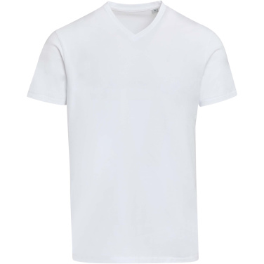 Logotrade Firmengeschenke das Foto: Balfour Kurzärmeliges T-Shirt V-Ausschnitt aus 200 g/m² Bio Baumwolle (OCS), unisex
