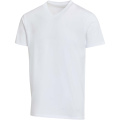 Balfour Kurzärmeliges T-Shirt V-Ausschnitt aus 200 g/m² Bio Baumwolle (OCS), unisex, Weiß
