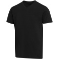Balfour Kurzärmeliges T-Shirt V-Ausschnitt aus 200 g/m² Bio Baumwolle (OCS), unisex, Schwarz