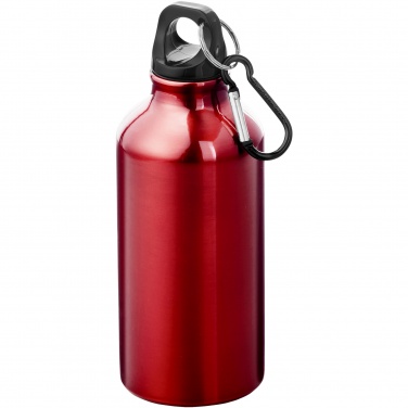 Logotrade promotional giveaways photo of: Oregon 400 ml aluminium water bottle with carabiner