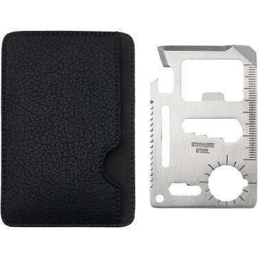 Logo trade promotional giveaways image of: Saki 15-function pocket tool card