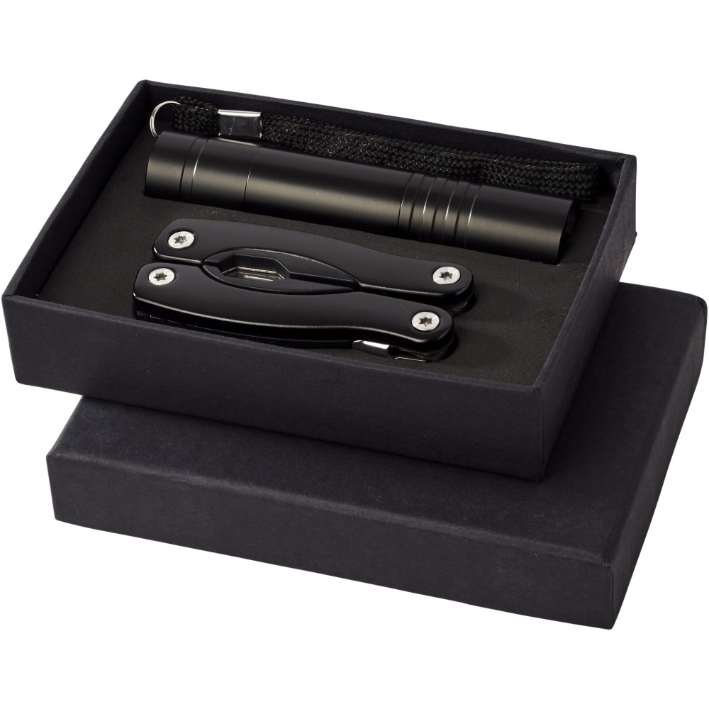 Logotrade promotional merchandise photo of: Scout multi-function knife and LED flashlight set