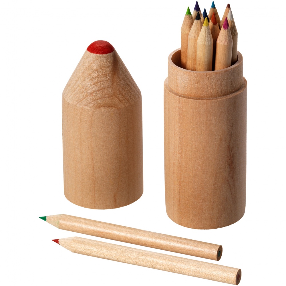 Logo trade advertising products picture of: Bossy 12-piece coloured pencil set