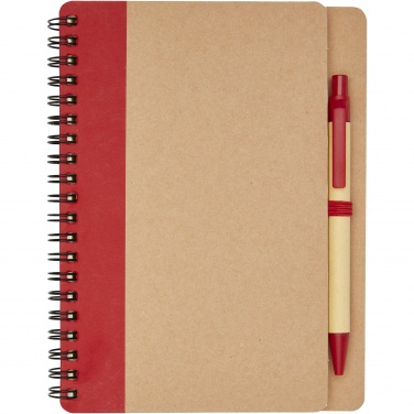 Logo trade promotional giveaways image of: Priestly recycled notebook with pen