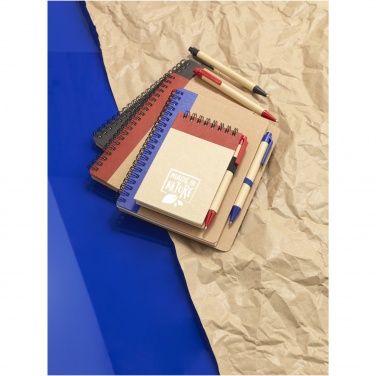 Logo trade promotional giveaways picture of: Priestly recycled notebook with pen