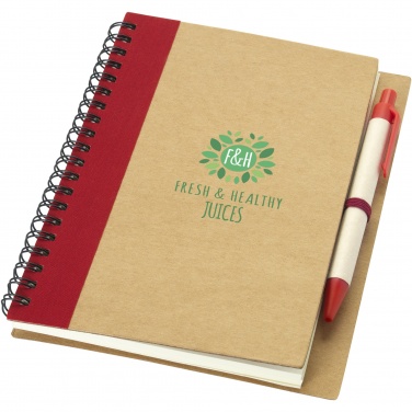 Logo trade business gifts image of: Priestly recycled notebook with pen