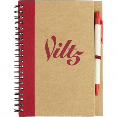 Logo trade promotional products image of: Priestly recycled notebook with pen
