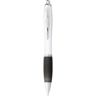 Logotrade corporate gifts photo of: Nash ballpoint pen with white barrel and coloured grip